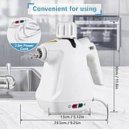 Многофункціональний пароочисник з різними насадками Steam Cleaner 1000Вт Електричний пароочисник, фото 7