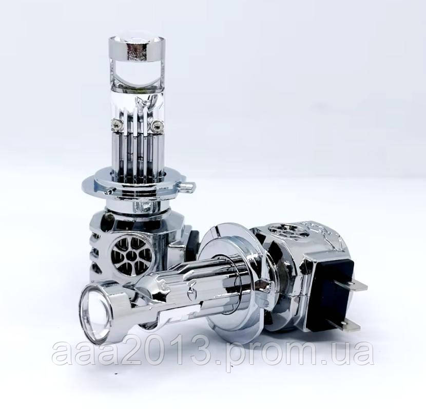 Лампа H7 світлодіодна лінза  з обманкою  S&O LED H7 6000K 12-32V за 1шт, фото 1