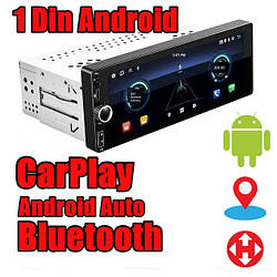 Автомагнитола 1 Din с экраном 6,9" Carwales 6099A 4/64GB CarPlay/Android Auto