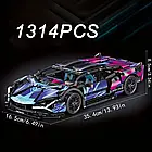 Уцінка! Конструктор Технік Ламборджіні супер кар Cyberpunk Lamborghini Sian 1314 деталей масштаб 1:14, фото 3