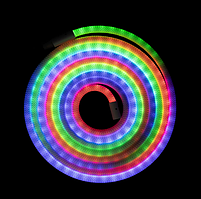 Готовий набір круглої неонової стрічки PROLUMTM 5V D13 5M RGB FULL COLOR PRO