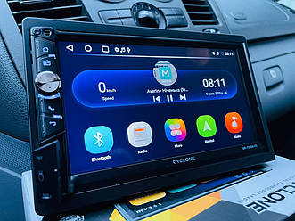 Автомагнітола 2 DIN Cyclone MP-7086A V3 Android 10 2/32Gb CarPlay NEW 2023