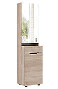 Тумба із дзеркалом "Аякс" 470 х 376 х 1880 h . Дуб сонома / венге магія