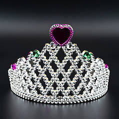 Дитяча новорічна коронка Принцеса 8 см, 12 шт.