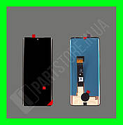 Дисплей LG G900 Velvet 5G/G910 із сенсором, чорний (P-OLED, оригінальні комплектуючі)