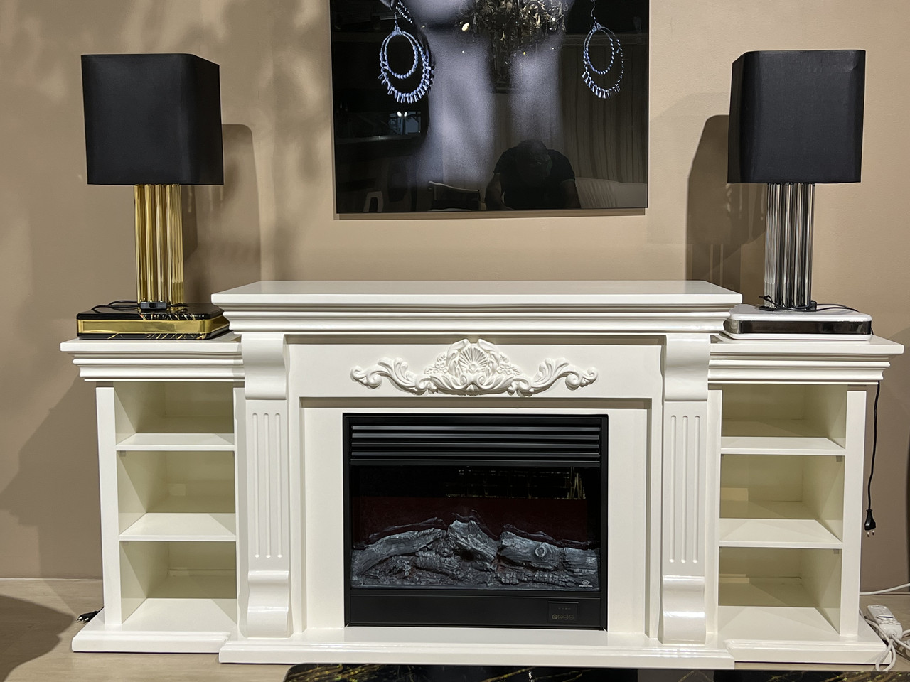 Електро камін + ТВ тумба JOSS 461 180x48x80 cм