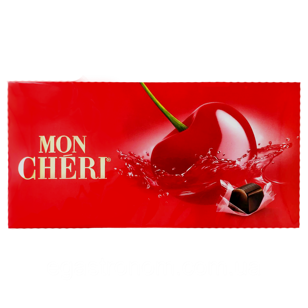 Цукерки шоколадні з вишнею мон чері Ферреро Ferrero mon cheri 157g 8шт/ящ (Код: 00-00000366)