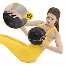 Слембол (медичний м'яч) для кросфіту 4FIZJO Slam Ball 7 кг Black (P-5907739315434), фото 4