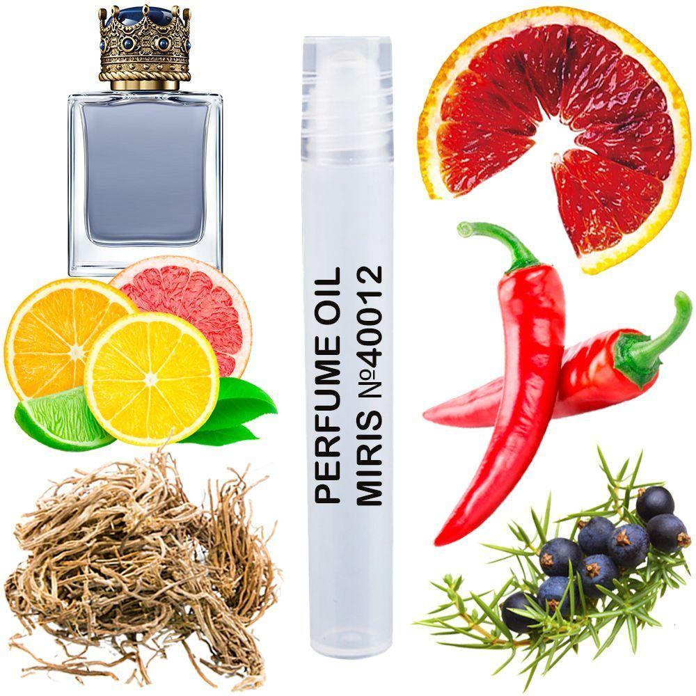 Парфумерна олія MIRIS No40012 (аромат схожий на K) Чоловіча 10 ml