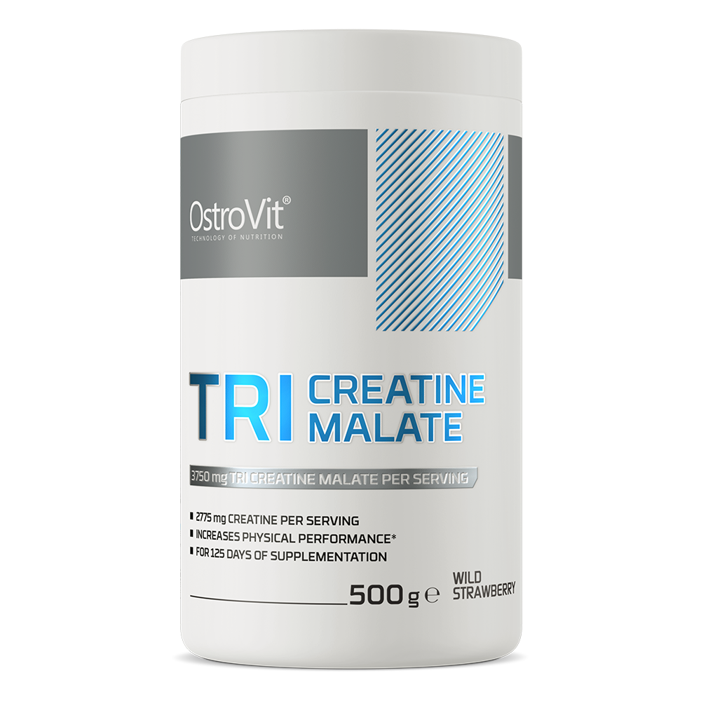 Три - креатин малат Ostrovit Tri-Creatine Malate 500 g Wild Strawberry