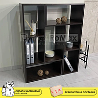 Стильні полиці для книг, модульний стелаж SMART комплект 2 шт. у стилі Loft, сучасні лофт-плівки Венге RMX