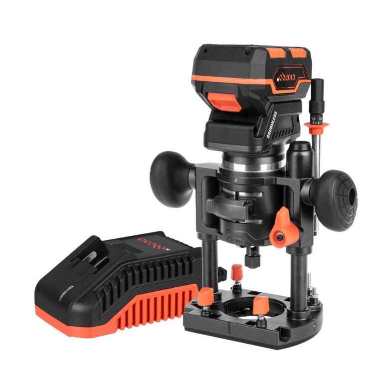 Акумуляторний фрезер Dnipro-M DCR-200BC ULTRA + Акумуляторна батарея BP-240 + Зарядний пристрій FC-230, фото 1