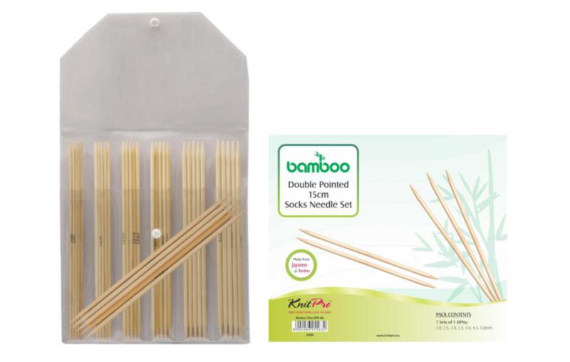 22544 Набір носкових спиць 15 см Bamboo KnitPro