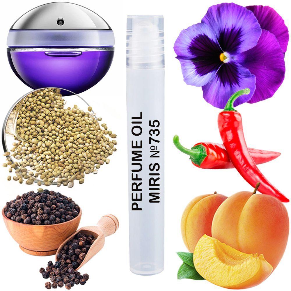 Парфумерна олія MIRIS No735 (аромат схожий на Ultraviolet) Жіноча 10 ml