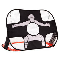 Ворота футбольні 2 в 1 SP-Sport 110х80х80 см складні тренувальні з натяжною мішенню