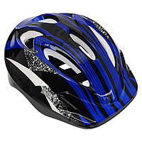 Спортивний захисний шолом SP-Sport N-6 з механізмом регулювання і застібкою фастекс (S-M) 7-8 років.Синій