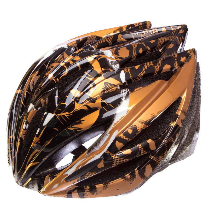 Захисний шосейний велошолом для голови Zelart SK-5612 із застібкою фастекс (54-56) Золотистий