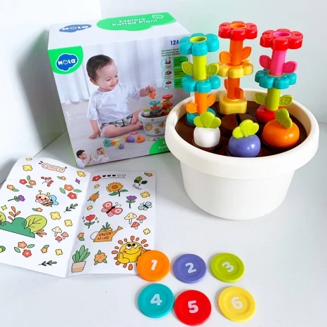 Гра Горщик з квітами Hola Toys розвиваюча для дітей від 1 року