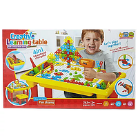 Набір мозаїка 672А з шуруповертом та столом розвиваючий конструктор для дітей від 3 років.