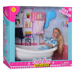 Лялька Defa 29 см з ванною, одягом та аксесуарами