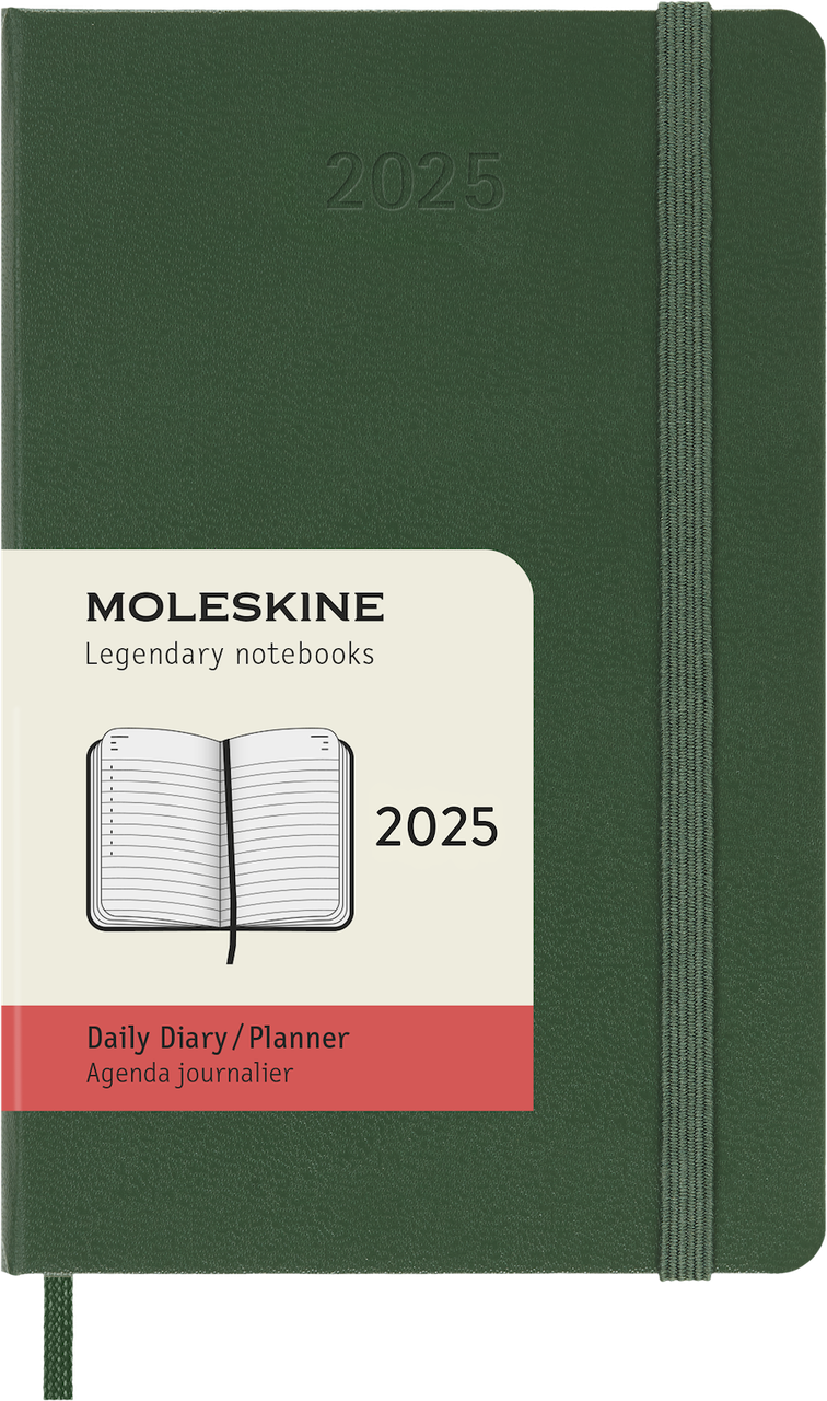 Щоденник Moleskine 2025 кишеньковий 9х14 см миртовий зелений (8056999270759)