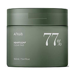 Тонер-паді для зайвої ANUA Heartleaf 77% Toner Clear Pad 160ml, 70 шт.