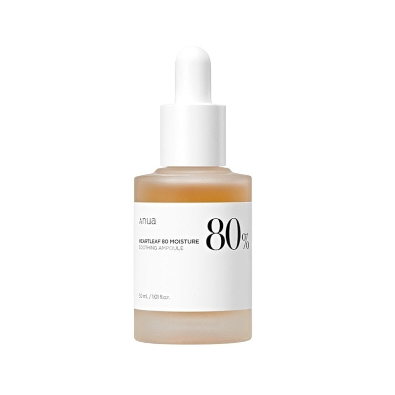 Заспокійлива ампульна сироватка для обличчя ANUA Heartleaf 80% Moisture Soothing Ampoule 30ml
