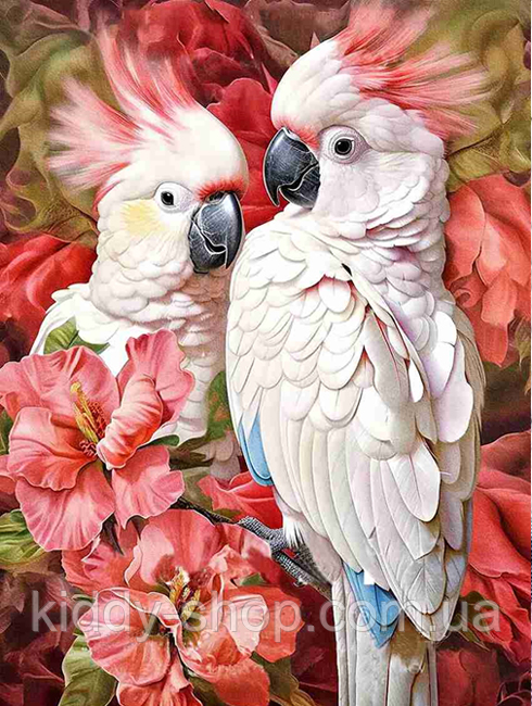 Діамантова мозаїка. Картина на підрамнику Small talk, розмір 30х40 см, фото 1