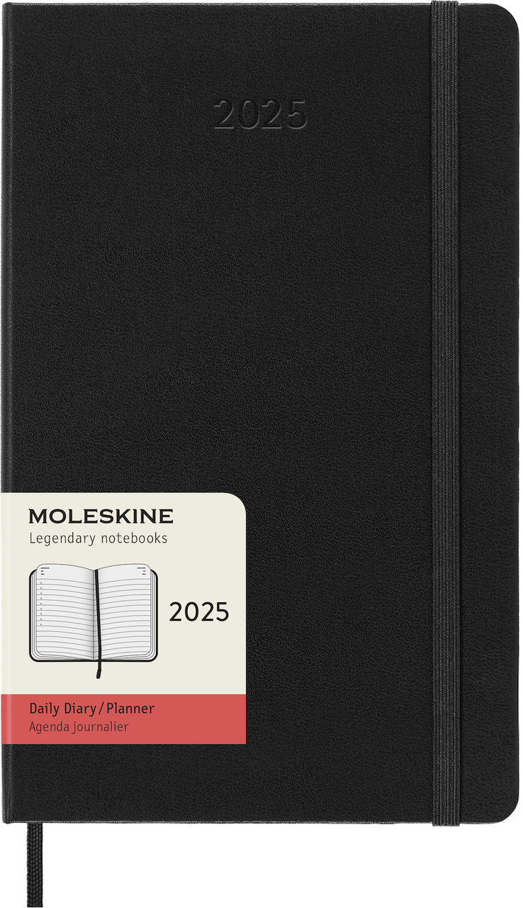 Щоденник Moleskine 2025 середній 13х21 см чорний (8056999270131)
