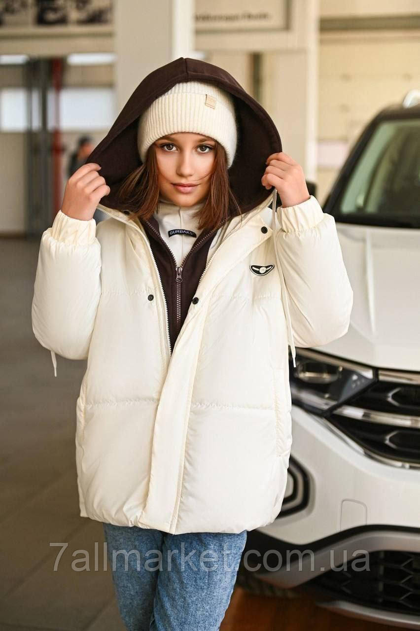 Куртка підліткова плащівка р:140-152 (4кв) "NEWKIDS" від прямого постачальника