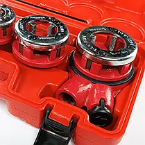 Набір клупів з тріскачкою 6 шт. 1/4", 3/8", 1/2", 3/4", 1", 1.1/4" Haisser, фото 5
