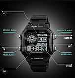 Крутий бюджетний чоловічий тактичний годинник skmei ,Військовий тактичний водонепроникний годинник, фото 4