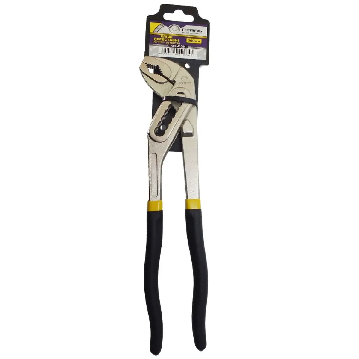 Кліщі переставні 300 мм Сталь 41064