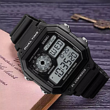 Крутий бюджетний чоловічий тактичний годинник skmei ,Військовий тактичний водонепроникний годинник, фото 6