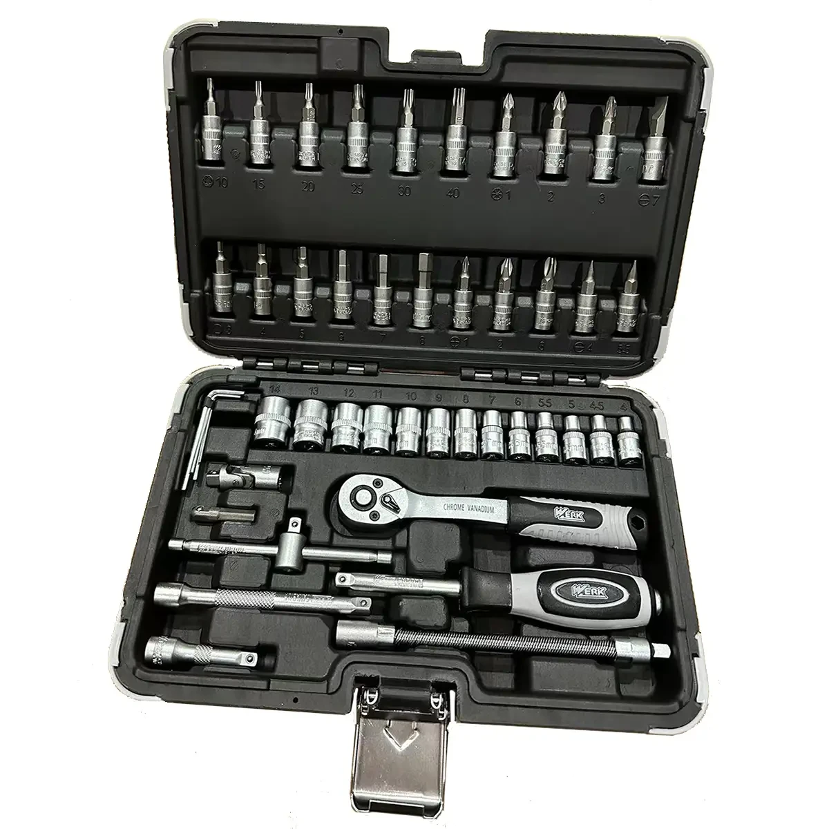Набір інструментів професійний 1/4" 46 од. WERK 70224
