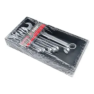 Набір ключів комбінованих COLD STAMPED CRV із 8 од. SATINE, Haisser 48427, фото 3