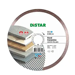 Круг алмазний відрізний Distar 1A1R Hard ceramics (250x1.6 / 1.2x10x25.4 мм), фото 1
