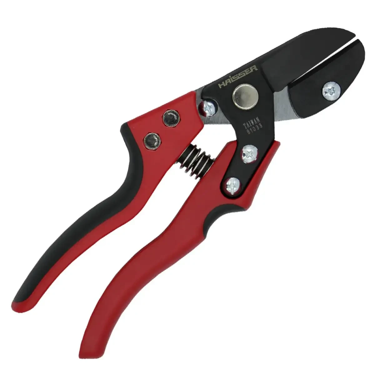 Секатор садовий з ковадлом Haisser 205 мм