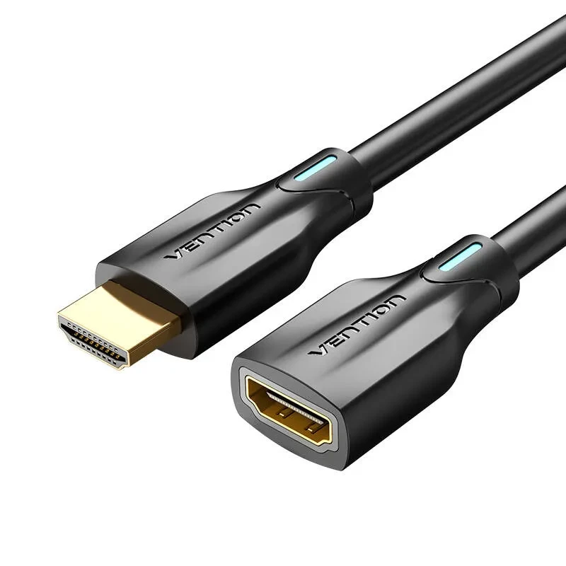 Кабель відео HDMI-подовжувач Vention 8K HDMI 2.1 Extender Male to Female 1.5 м Black (AHBBG), фото 1