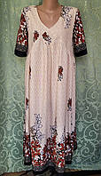 Плаття літнє, жіноче вільного крою Бавовна 50-52 р