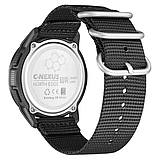 Гарний чоловічий Армійський годинник із компасом, підсвіткою і секундоміром для військовослужбовців із тканинним ремінцем, фото 6