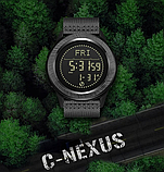 Гарний чоловічий Армійський годинник із компасом, підсвіткою і секундоміром для військовослужбовців із тканинним ремінцем, фото 10