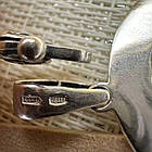 Чоловічий комплект шовковий шнурок та захисний кулон Шолом жаху срібло 925 проби, фото 8