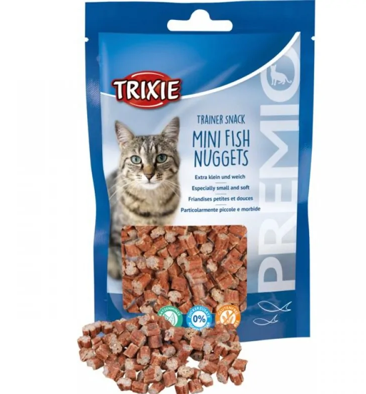 Ласощі для кота Mini Nuggets з тунцем і куркою 50г Trixie TX-42741