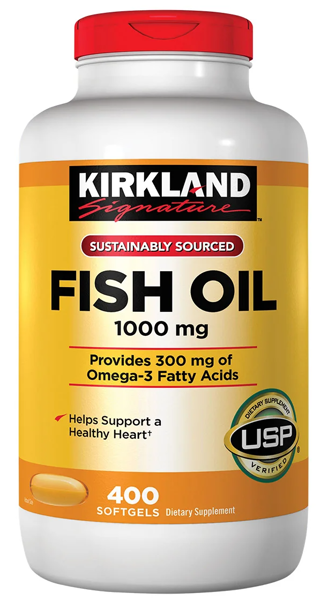 Kirkland Fish Oil (Риб'ячий Жир) 1000 мг 400 капсул