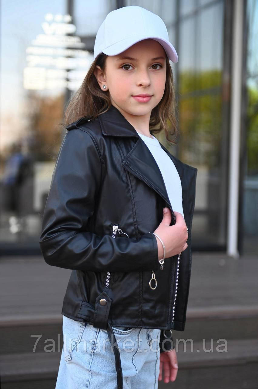 Куртка підліткова екошкіра р:134-152 "NEWKIDS" від прямого постачальника