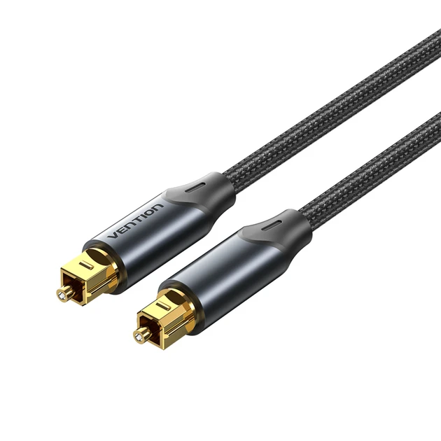 Кабель аудіо Vention Toslink — Toslink оптичний цифровий аудіокабель 3 м Black (BAVBI), фото 1