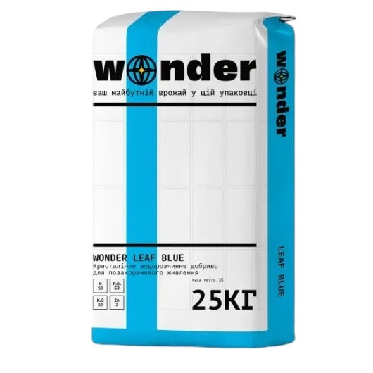 Комплексне добриво. Азот 10% Фосфор 53% Калій 10% Wonder Leaf Blue - 25кг
