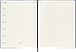 Щотижневик Moleskine 2025 великий 19х25 см сапфір (8056999270407), фото 6