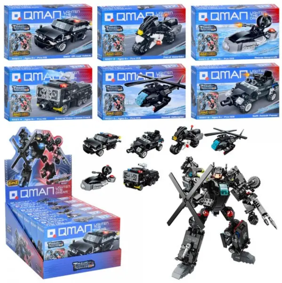 Конструктор техніка 6в1 Трансформер Qman